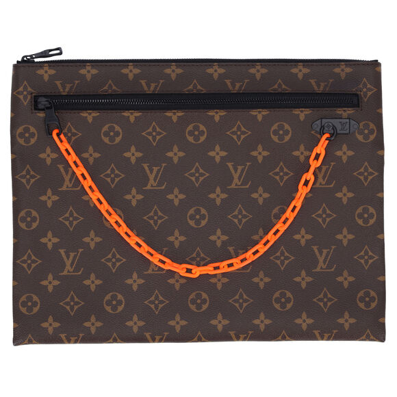 Louis Vuitton Solar Ray A4 Pouch Hand Clutch Brown Monogram - Picture 1 of 5